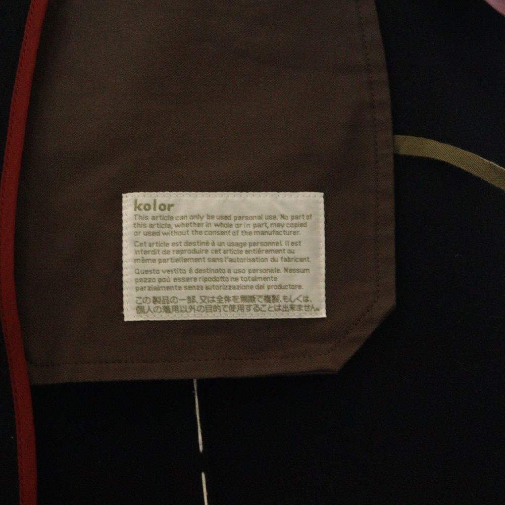 kolor (カラー) 23AW 異素材切り替えベスト 23WCM-V01102 マルチカラー