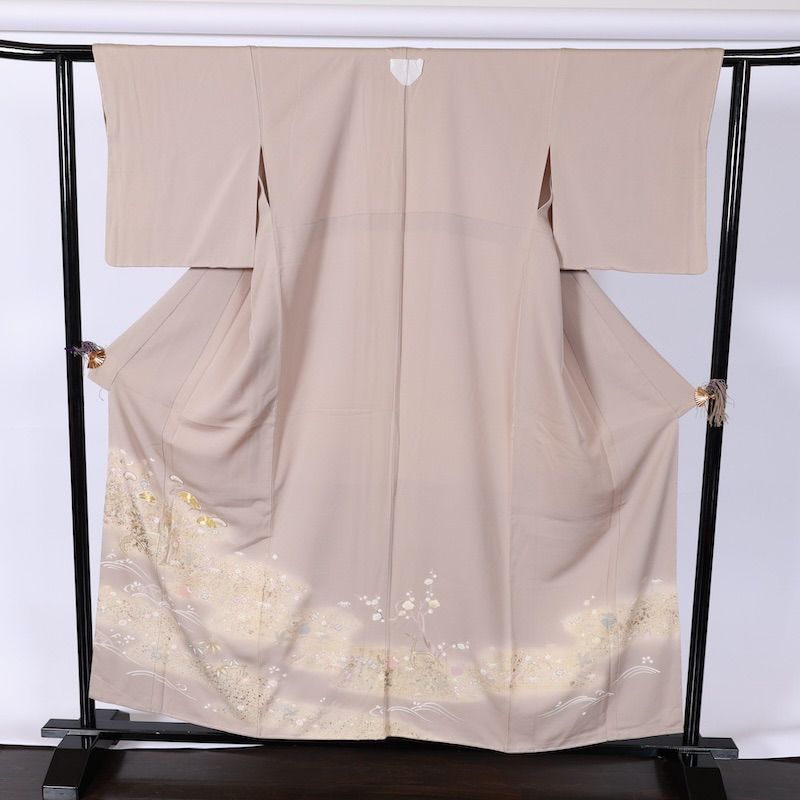 正絹絞り黒帯揚げ 絹100% パール帯締め ちりめん重ね襟 帯締帯揚