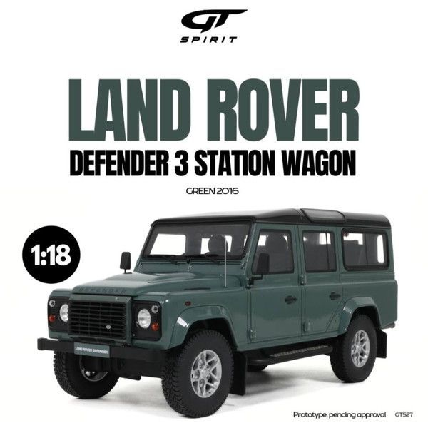 kiideiディフェンダー3 新品 GT SPIRIT 1/18 ランドローバー ディフェンダー 3 ステーション