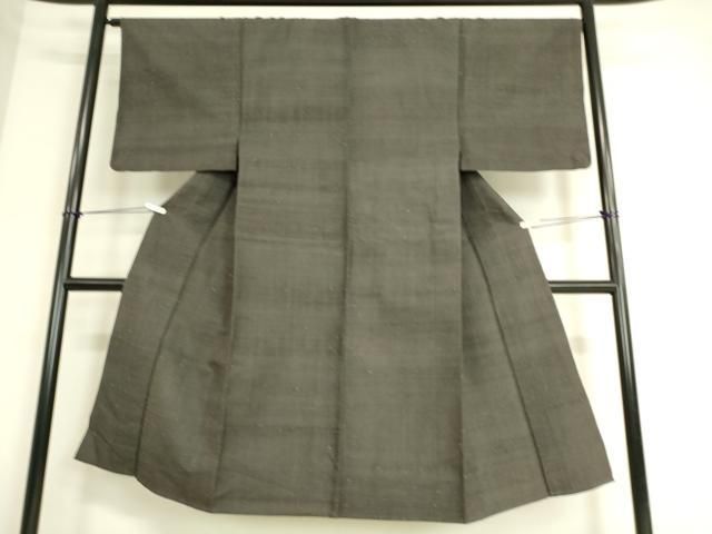 平和屋着物○男性 お召 霞文 正絹 逸品 AAAW1809ph