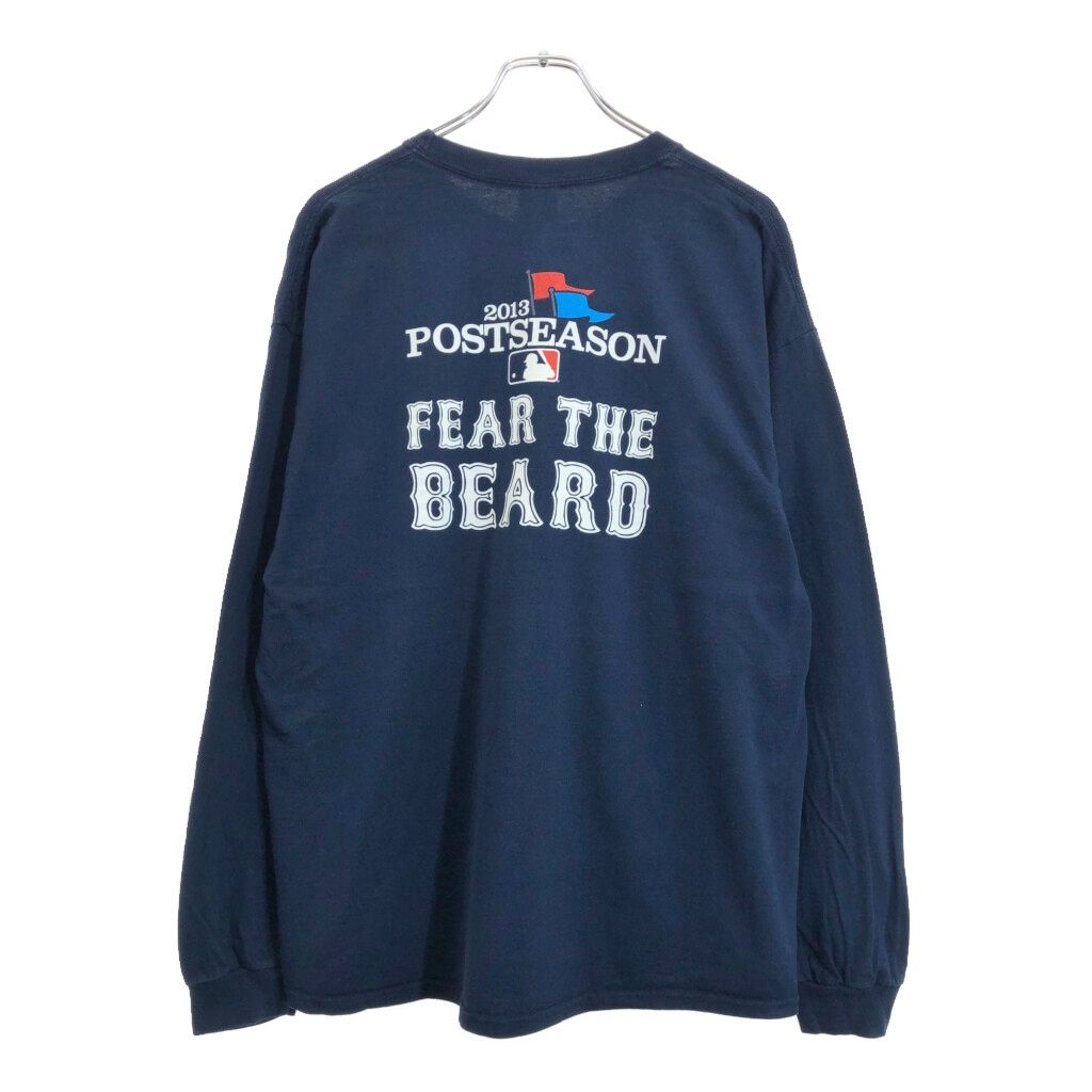 Budweiser バドワイザー MLB 2013 ワールドシリーズ 長袖Ｔシャツ プロチーム メジャーリーグ 企業ロゴ(メンズ XL)中古 古着 V2697