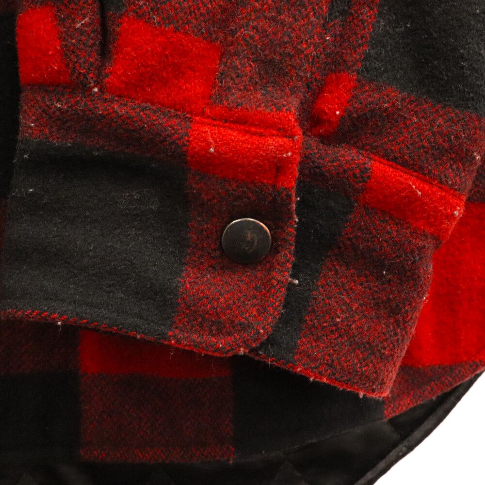 ヴェトモン 17AW中綿キルティングオーバーサイズチェック長袖シャツ メンズ M ヴェトモン 17AW中綿キルティングオーバーサイズチェック長袖