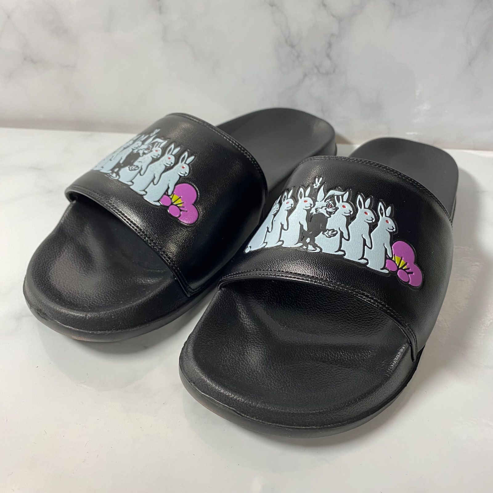 未使用 GYDA × #FR2 梅 flip flops サンダル ブラック レディース S/M