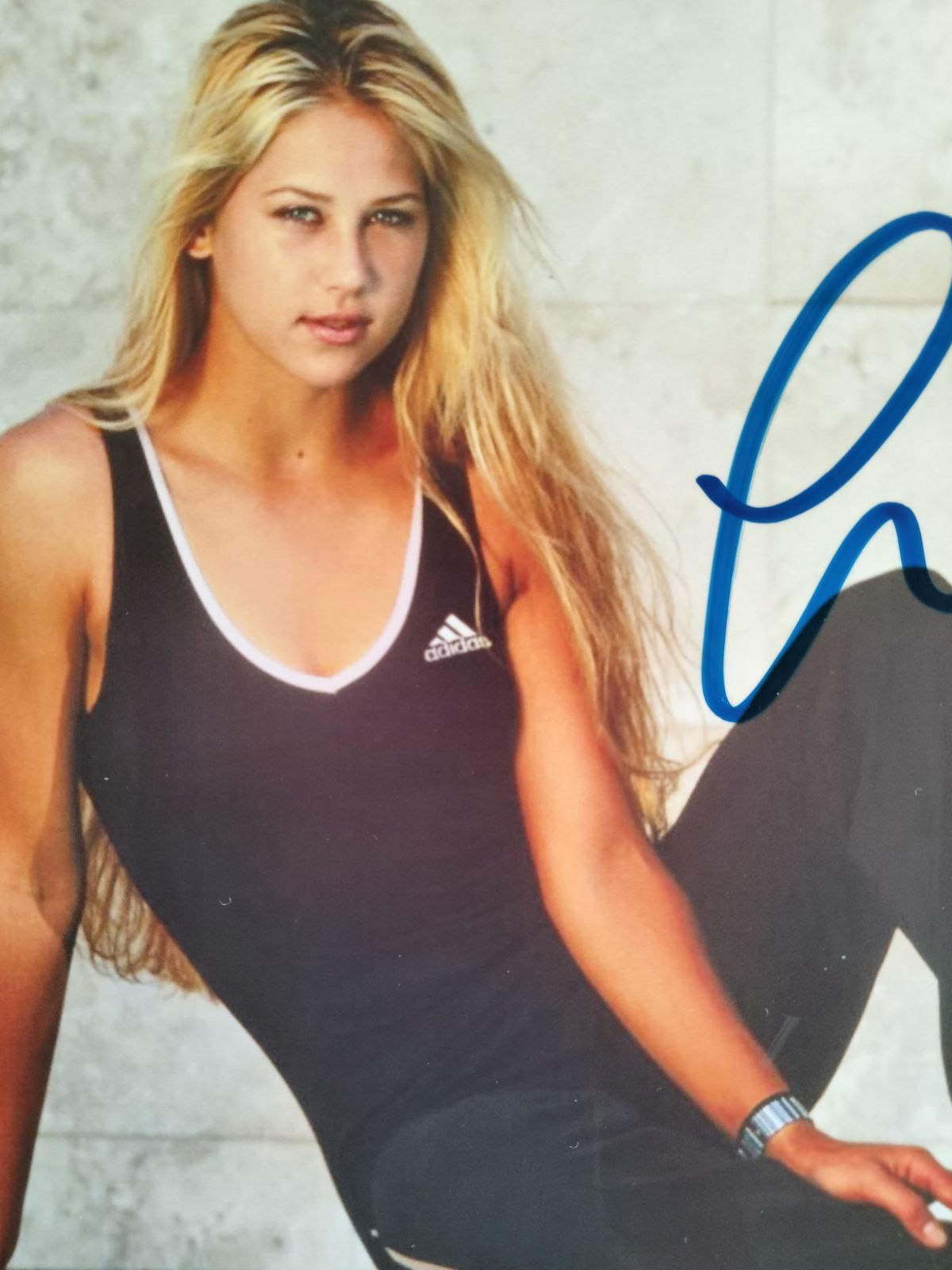 アンナ・クルニコア直筆サイン入り2Lサイズ写真…Anna Kournikova 