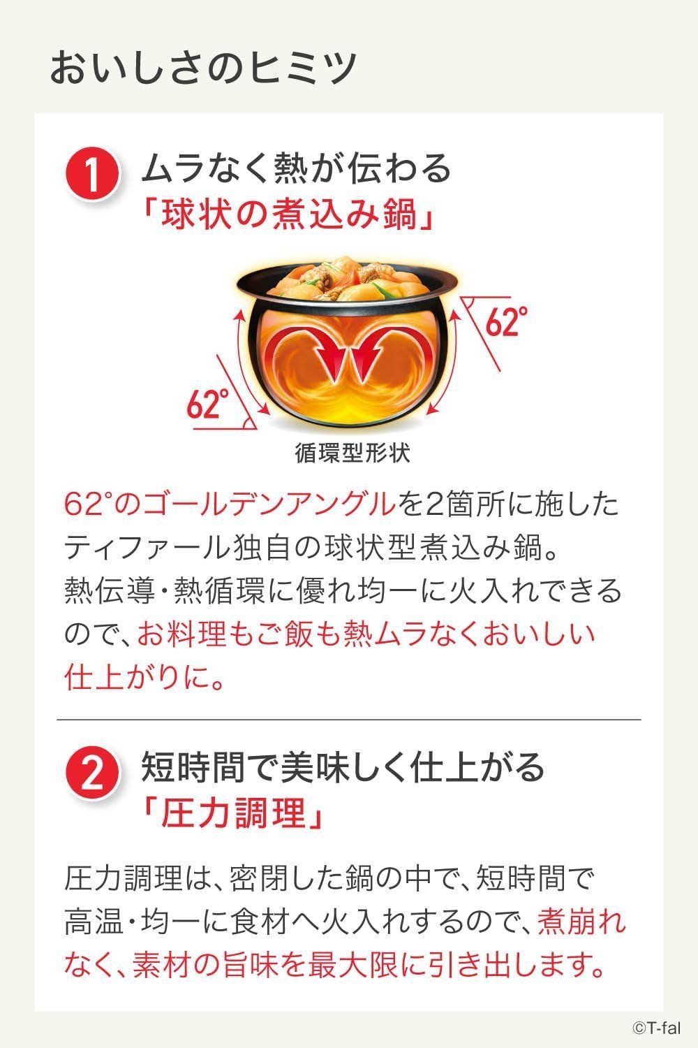 ティファール 電気圧力鍋 2.3L 1人 2人用 時短 自動調理 1台10役 圧力 無水 煮る 蒸す 炊飯 炒め ミニサイズ ラクラ クッカー ミニ 一人暮らし レシピブック付き ホワイト CY3401JP WWW_NOITHATQUANGTHANH_NET