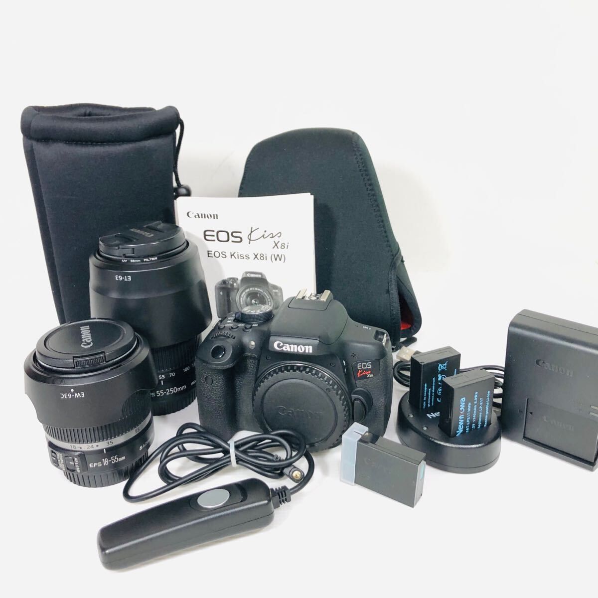 ☆極上品☆Canon デジタル一眼レフカメラ EOS Kiss X8i ダブルズーム 