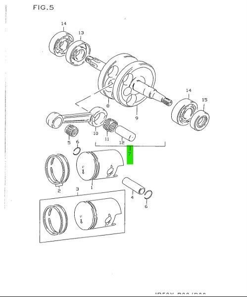 スズキ JR50 クランクシャフト CRANKSHAFT 12200-04401-000 1990-2006 SUZUKI純正 Genuine JDM ♥ メーカー純正品