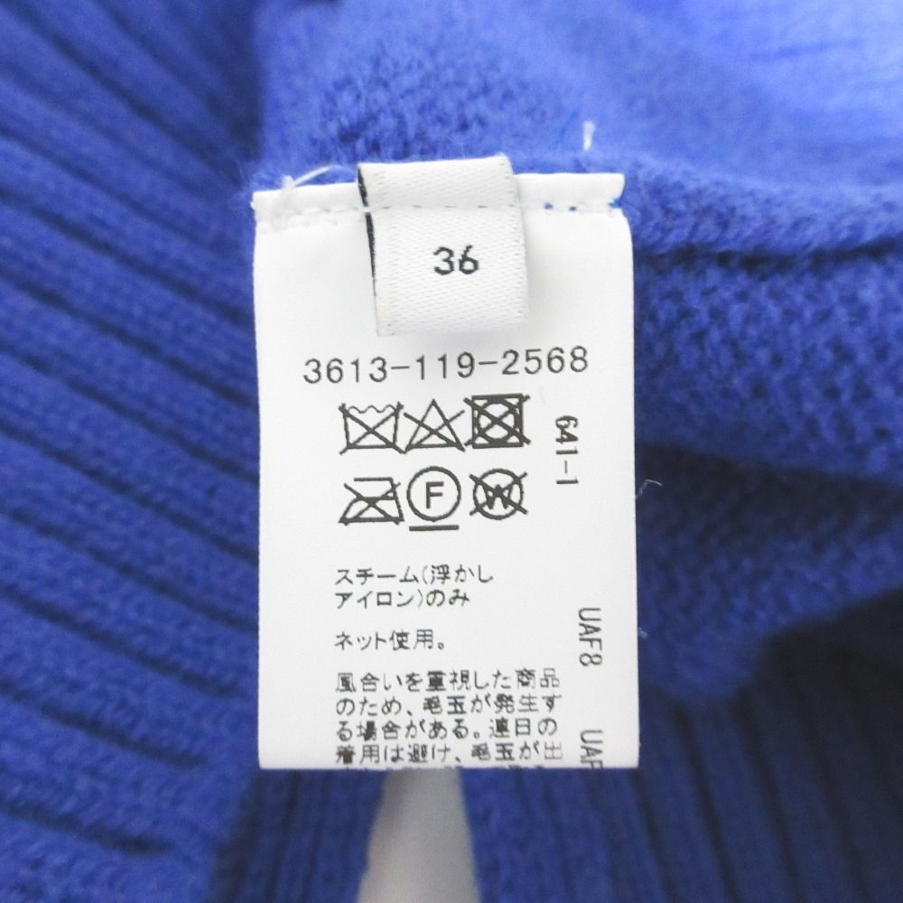 美品 green label relaxing グリーンレーベルリラクシング 結論シリーズ スタイルマスターニット セーター 3613-119-2568 36 ブルー レディース 古着 中古 美品 green label relaxing グリーンレーベルリラクシング 結論