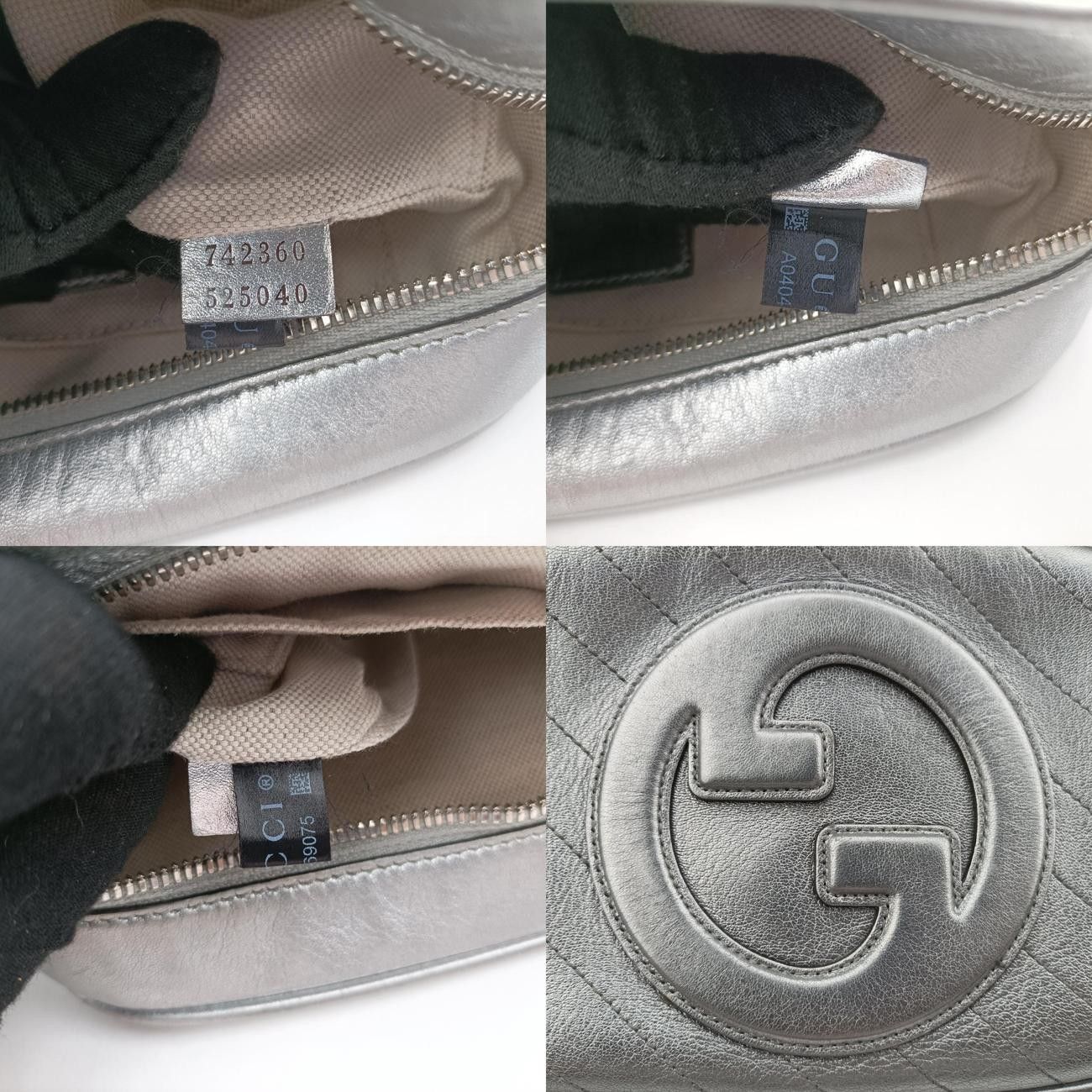 大好評販売中！ グッチGucciブロンディシルバーレザー742360A040469075