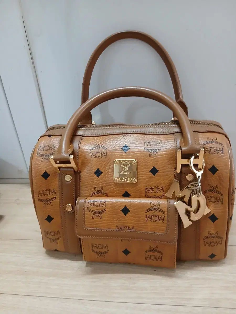 CELINE マカダム ボストンバッグ 旅行 大容量 PVC レザー トリオンフ