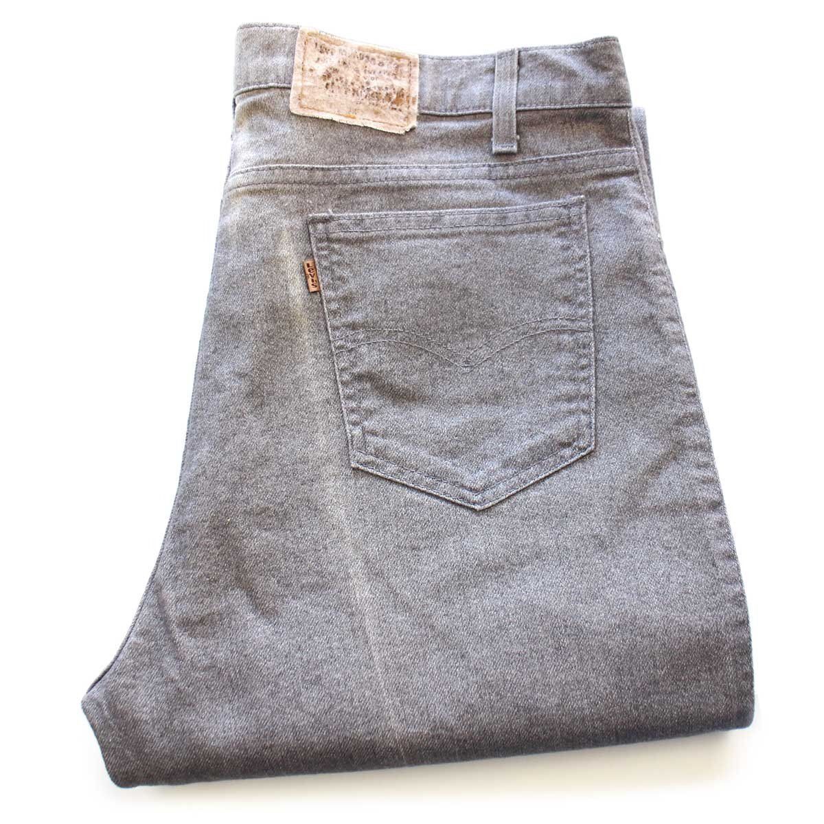 90s Levi's リーバイス560 グレーデニムパンツ VINTAGE LEVIS 560 LOOSE FIT TAPERED LEG JEANS 36x32 BLACK