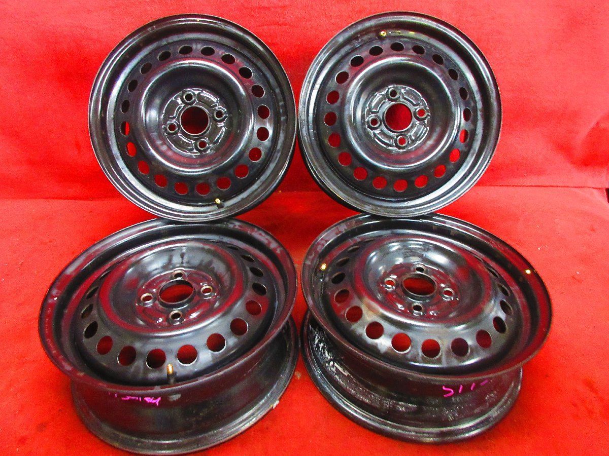 スチール ホイール 4本 ホンダ 純正 15×5.5J 4穴 100 +48 ハブ径