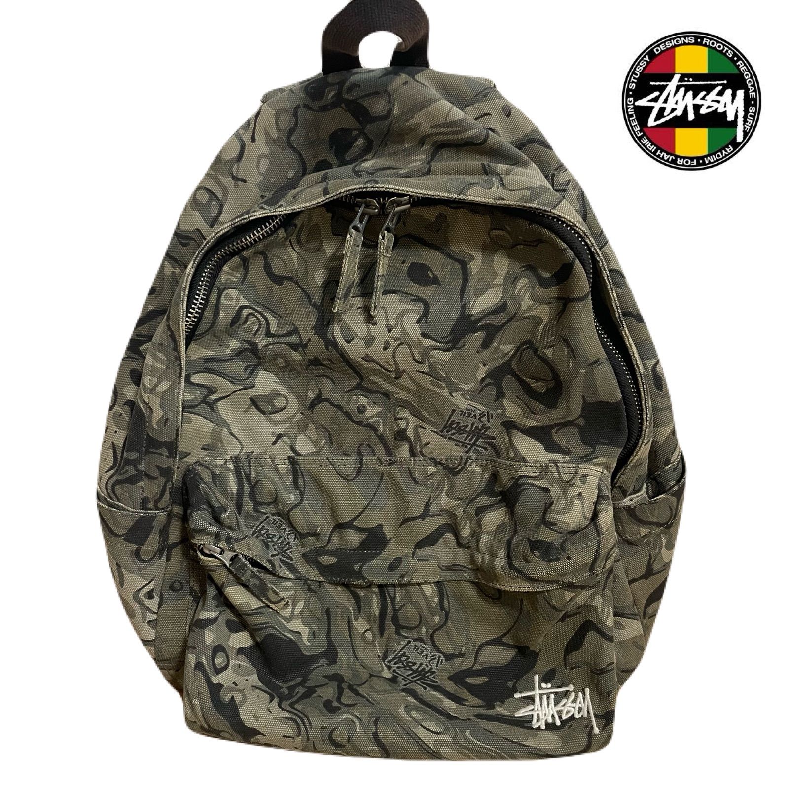 STUSSY CANVAS BACKPACK - メルカリ