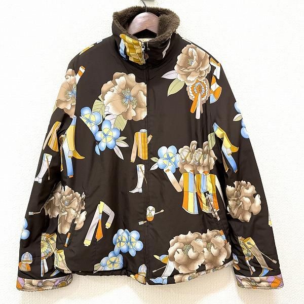 wnc レオナールスポーツ LEONARD SPORT ブルゾン 40 茶系 マルチ