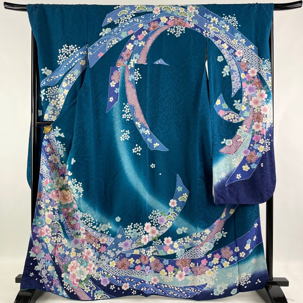 振袖 身丈163cm 裄丈70cm 正絹 美品 名品-