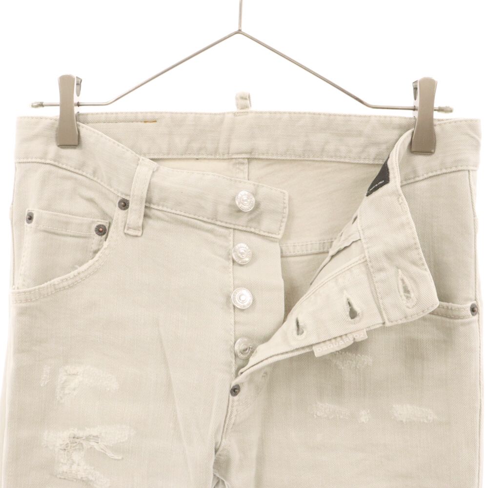 DSQUARED2 (ディースクエアード) 21SS TRASH WASH SUPER TWINKY JEAN S71LB0885 スーパーツインキー  ジーンズ ダメージ加工デニムパンツ グレー - メルカリ