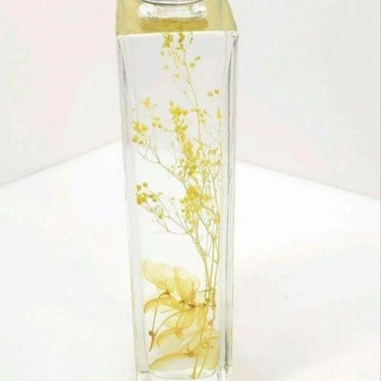 ハーバリウム セット 黄色 緑 ハンドメイド 綺麗 紫陽花 ボトル