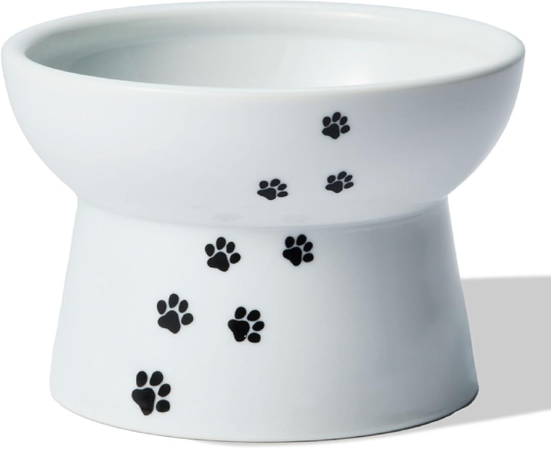 【爆買い，お得】 【在庫処分】猫壱（necoichi） ハッピーダイニング 猫用 脚付フードボウル レギュラー 猫柄 すべり止めシリコン付き 応募券