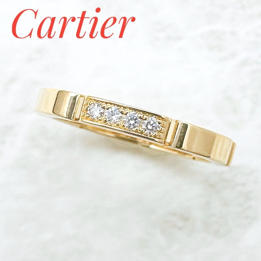 で*˚様 Cartier ゴールドリング ダイヤ付き 美品🌟Cartier マイヨンパンテール ダイヤモンド イエロー