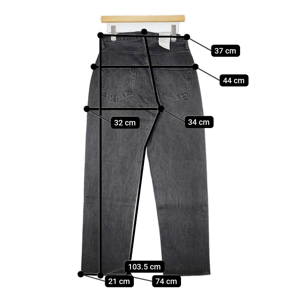 CIOTA (シオタ) High-rise 5 Pocket Pants Medium Black