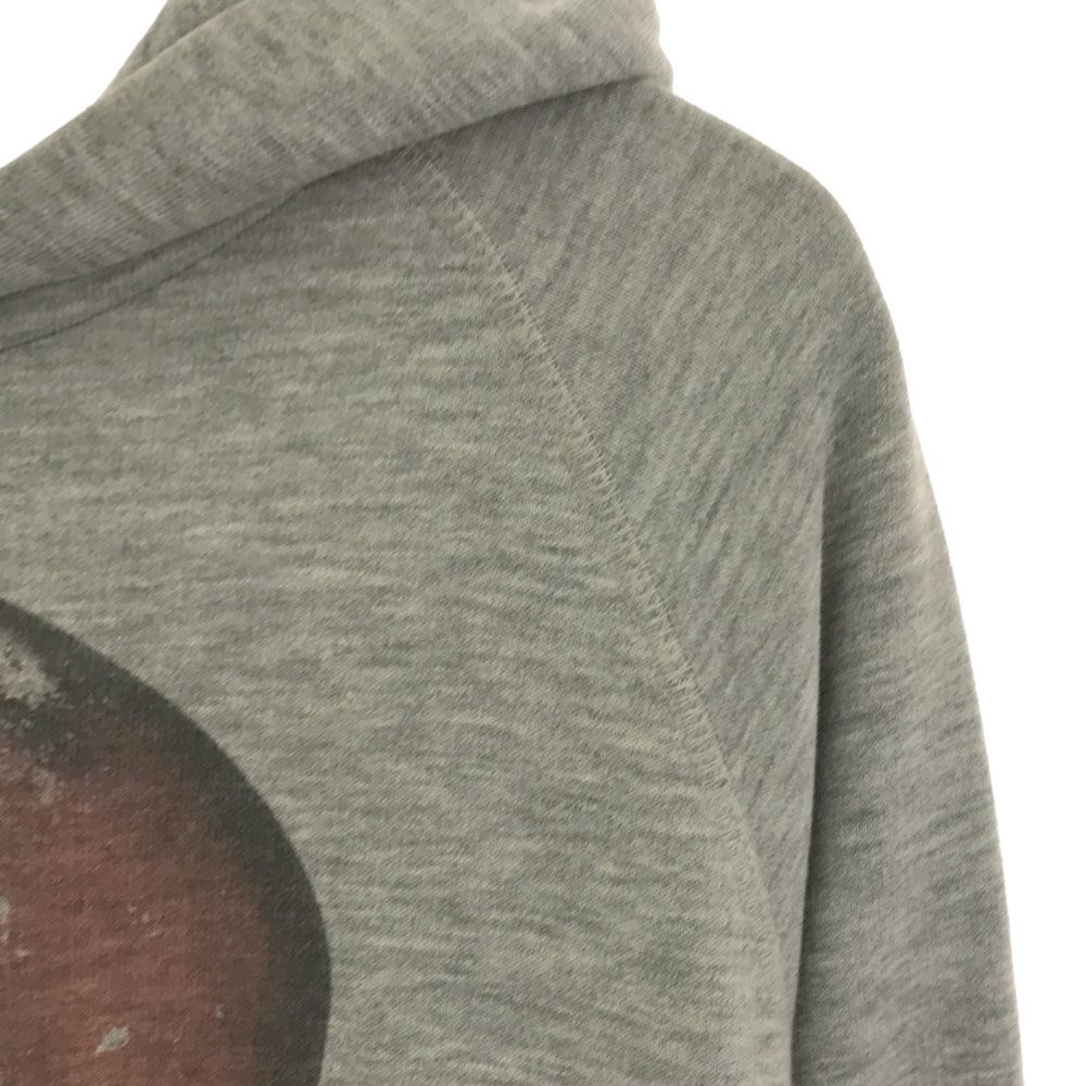 ハイドロゲン テニス プリント 長袖 スウェットパーカー S グレー