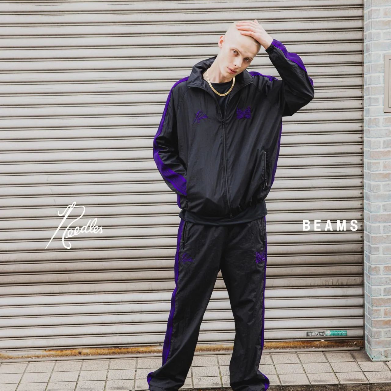 完売必至☆needles beams ☆別注モデル ナイロントラックジャケット 