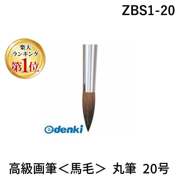 Amazon.co.jp: ぺんてる 絵の具筆 ZBS1-20 馬毛丸筆20号 : ホビー