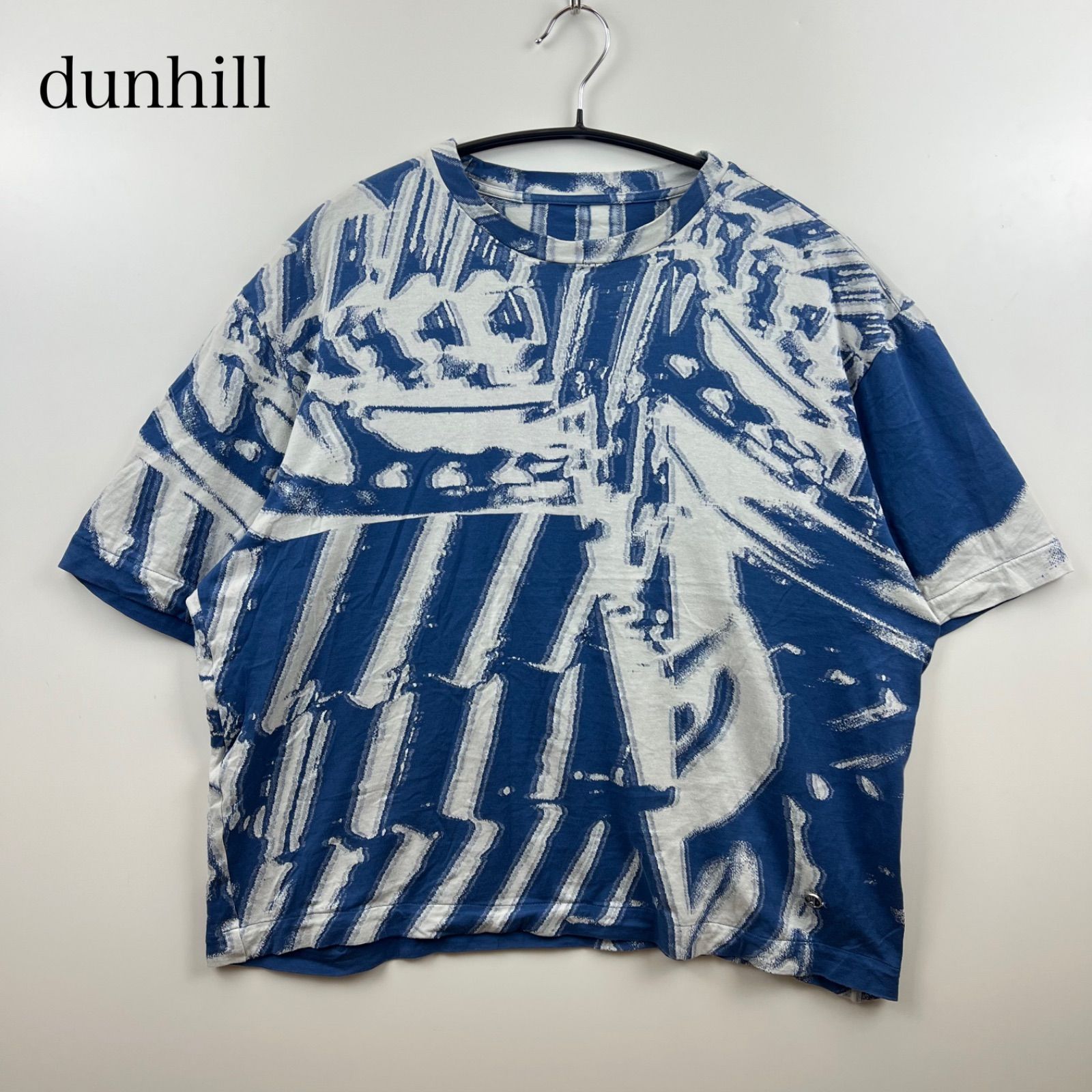 dunhill ALL pattern S/S Tee L italy ダンヒル 総柄 プレート