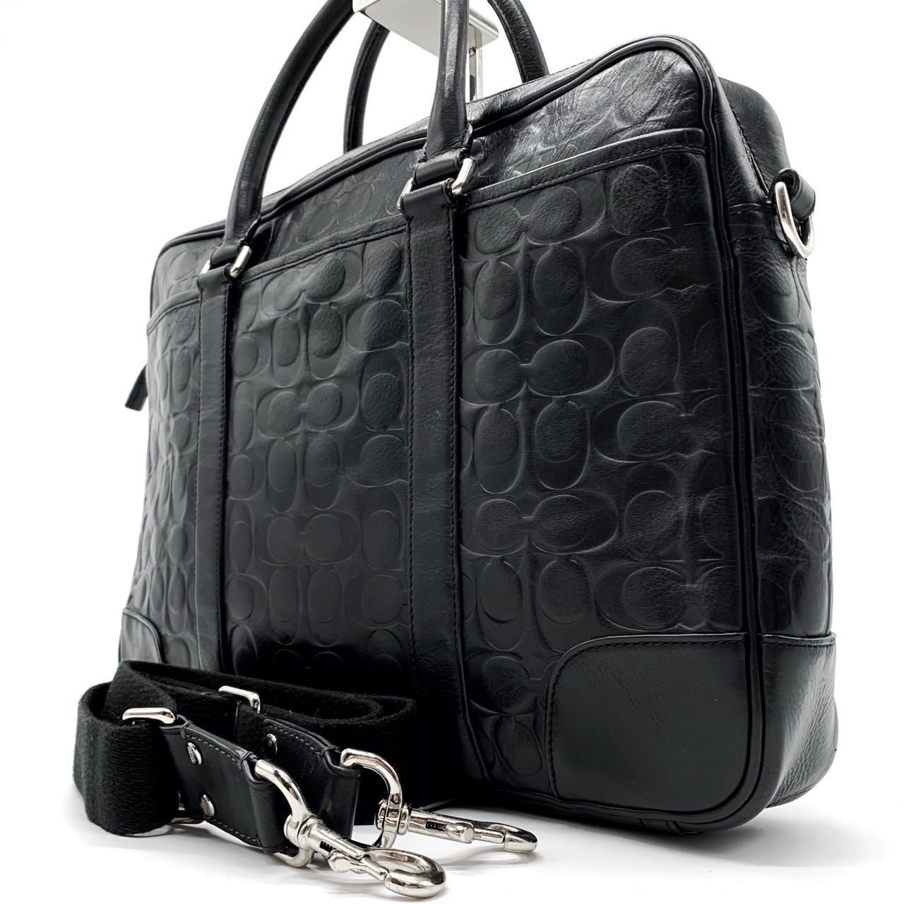 コーチ coach 2way メンズビジネスバッグ A4サイズ収納 レザー
