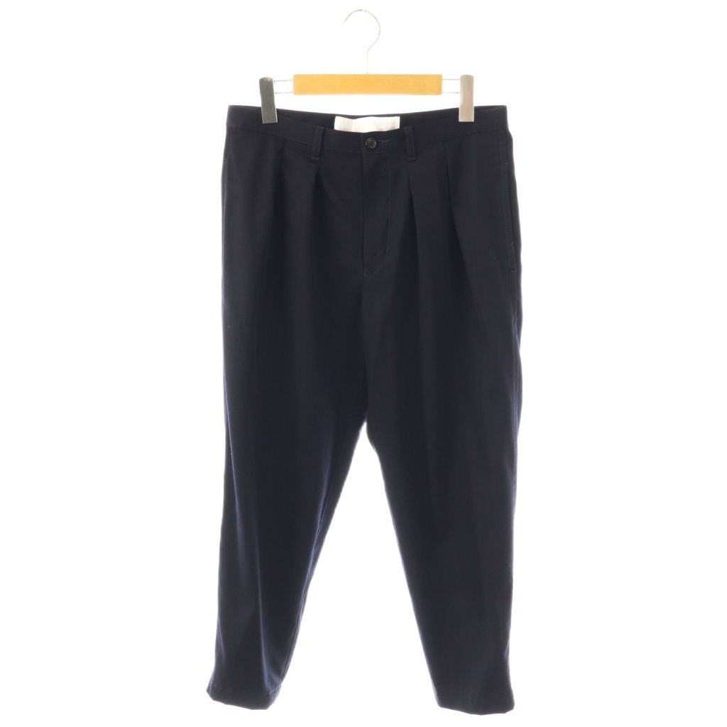 タオ コムデギャルソン TAO COMME des GARCONS AD2025 ウールギャバ後パンツ テーパード M ネイビー TC-P100 |HK OS