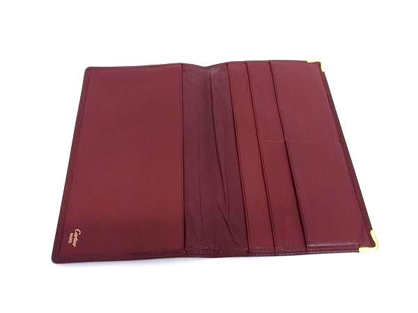 □美品□ Cartier カルティエ マストライン レザー 二つ折り 長