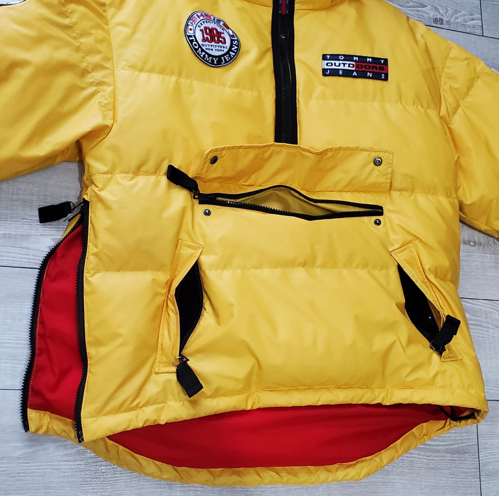 TOMMY JEANS OUTDOORS トミージーンズ□美品 18年 日本未発売 TOMMYHILFIGER Outdoors Expedition  90s 復刻 限定 プルオーバー ダウンジャケット XS 大きめ 一般M-L アノラック トミーヒルフィガー - メルカリ