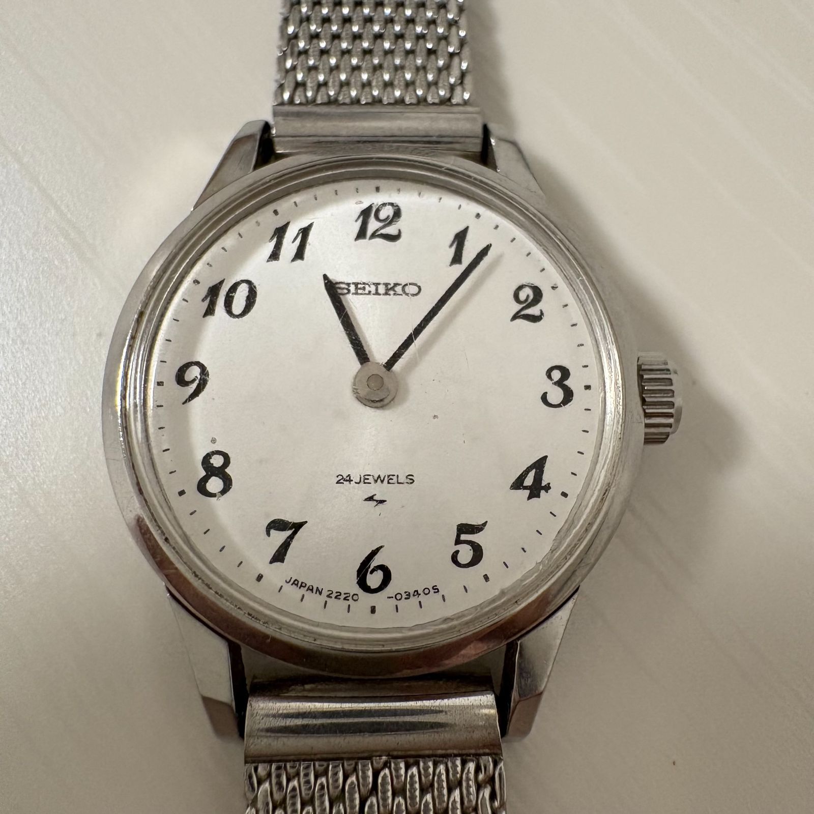 SEIKO セイコー 24JEWELS 2220-0020 腕時計 アナログ(手巻き) シルバー 