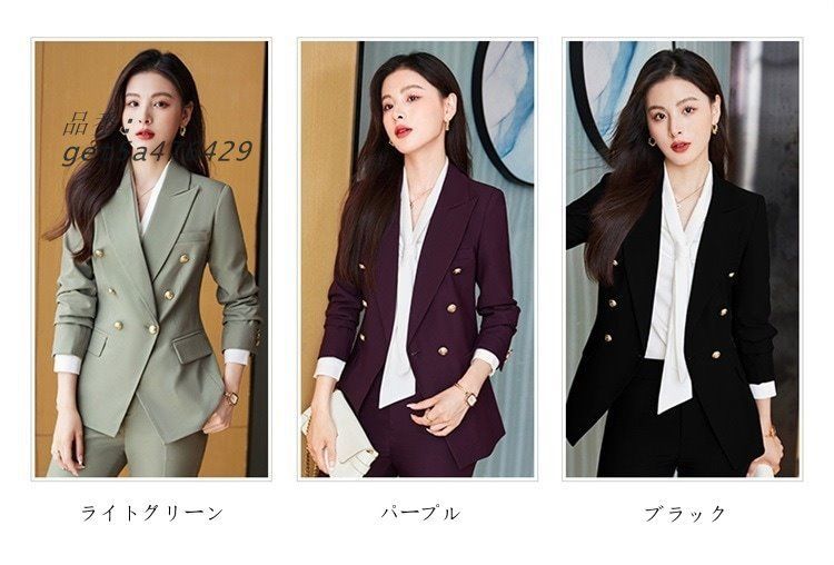 二点セット 春秋 レディース スーツセット 春アウター スーツジャケット入園式 セットアップ レディースファッション ママスーツ 入学式 卒業式 卒園式 get5a476429