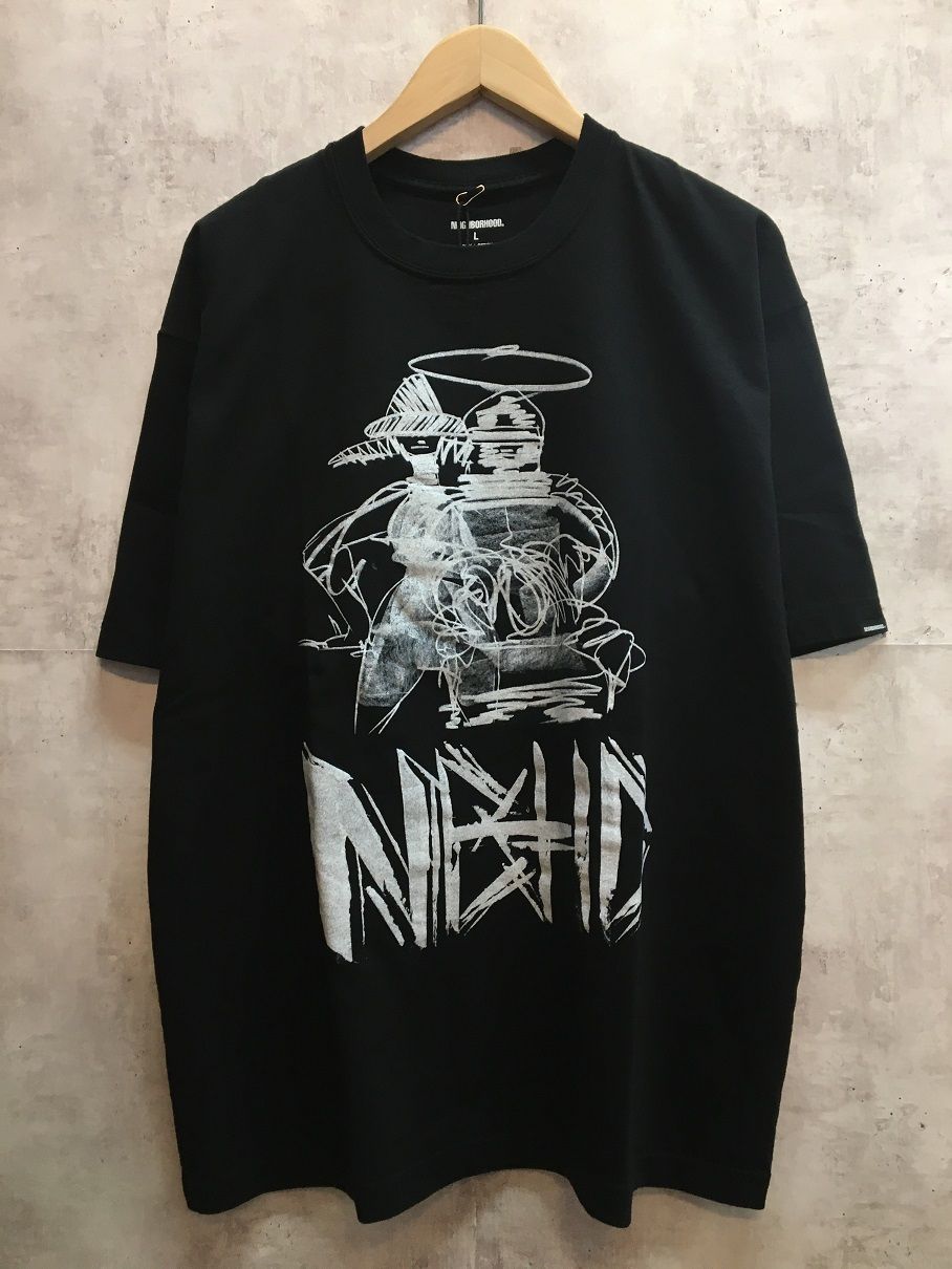 NEIGHBORHOOD NH × TAKU OBATA.TEE SS-1 BLACK ネイバーフッド 23AW Tシャツ  232PC27N-ST01S【004】