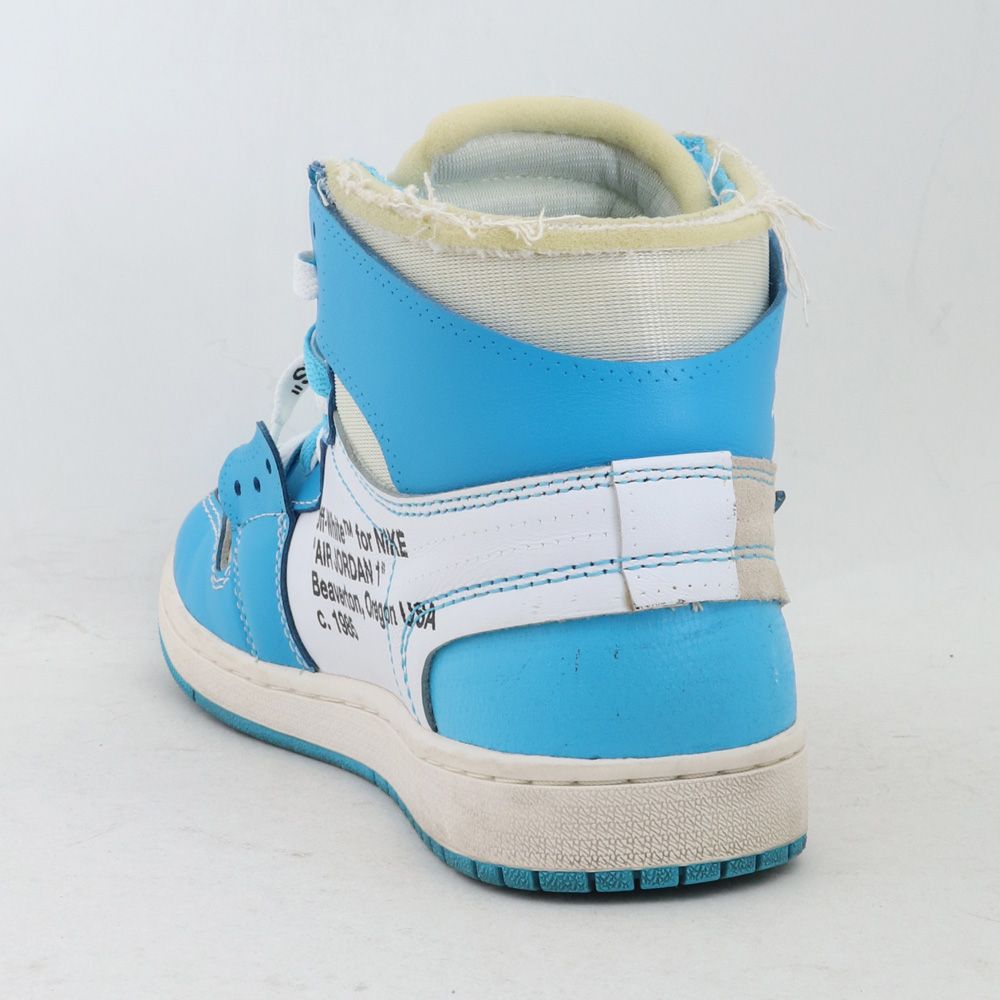 26cm NIKE × OFF-WHITE Air Jordan 1 High UNC White/Dark