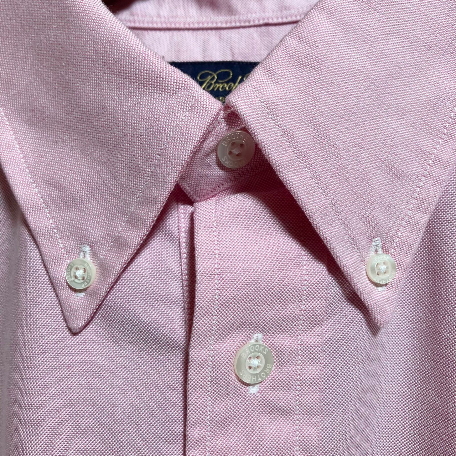 美品 ブルックスブラザーズ L プルオーバー 半袖シャツ 刺繍ロゴ ボタンダウン BROOKS BROTHERS ブルックスブラザーズ 美品 プルオーバー