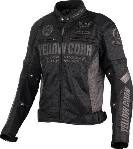 メッシュジャケット ブラック/ガンメタ 3Lサイズ YB-5102 イエロー