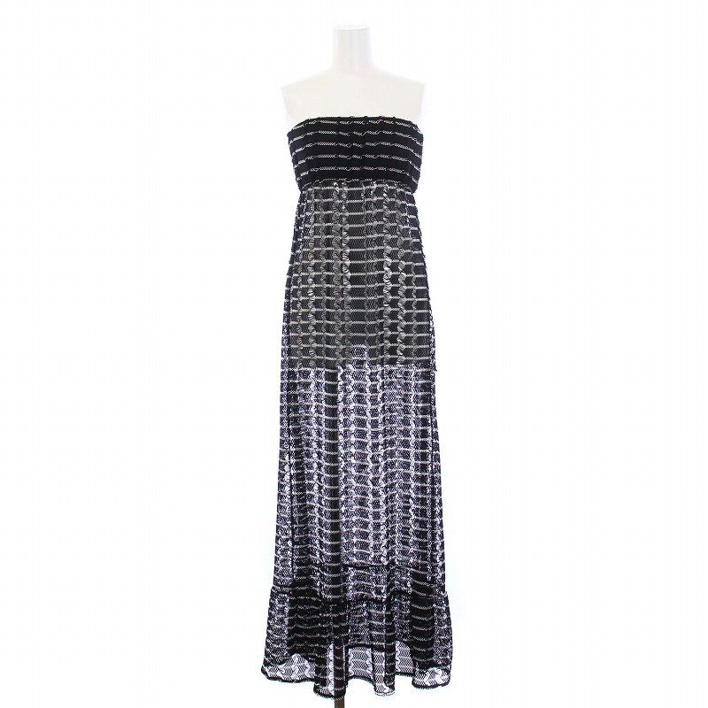 ラルフローレン RALPH LAUREN タグ付き Sheer Woven Strapless Maxi  
