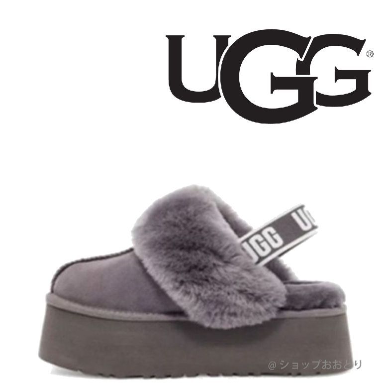 UGG ファンケット 1113474 W FUNKETTE レディース サンダル 厚底 グレー - メルカリ