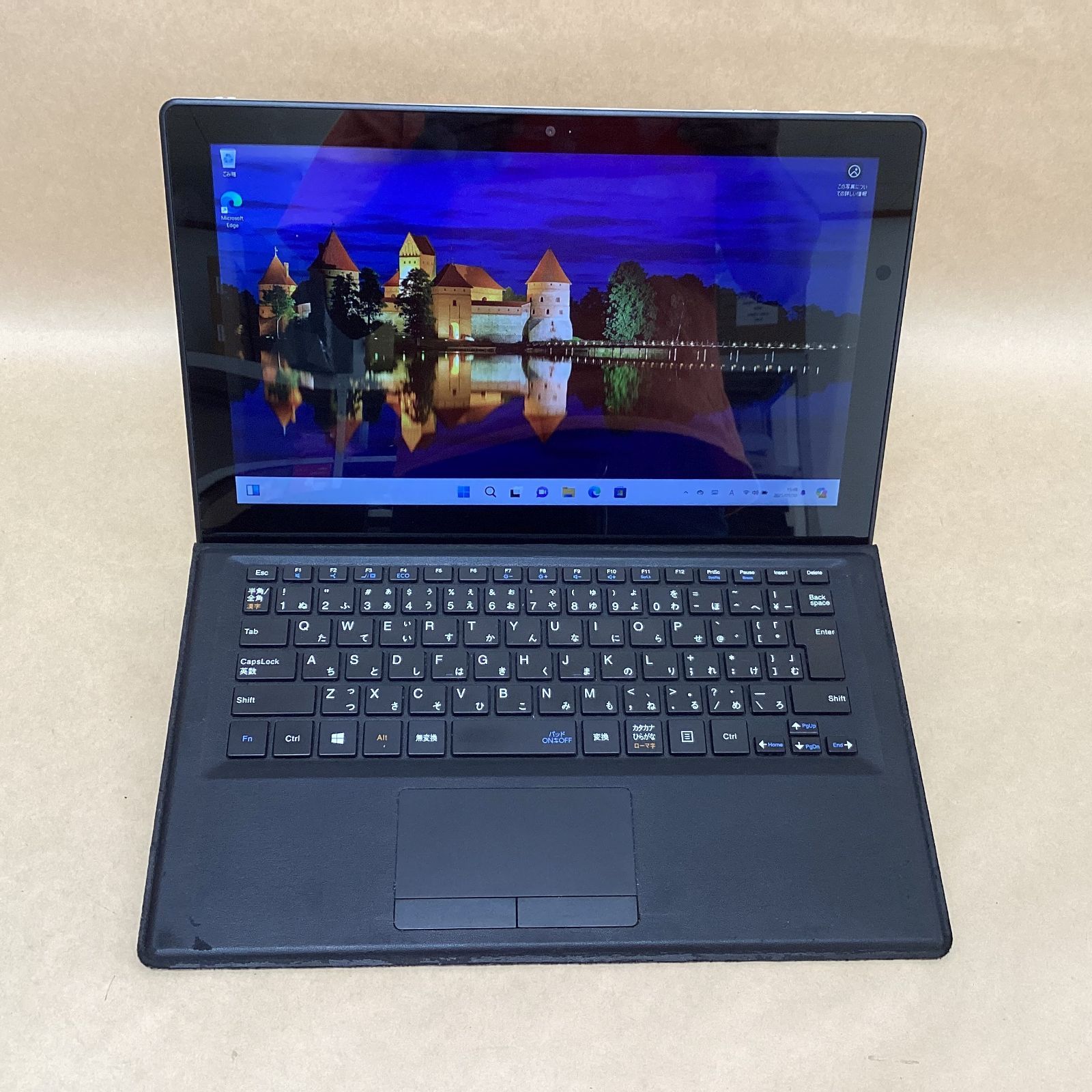 NEC タブレット VKT12S-3 CI5 7Y54 -1.2GHZ 8GB 128GB 12.5インチ WIN11P 無線 BLUETOOTH カメラ スタイラス KB付カバー クレードル カバー 画面焼け有り