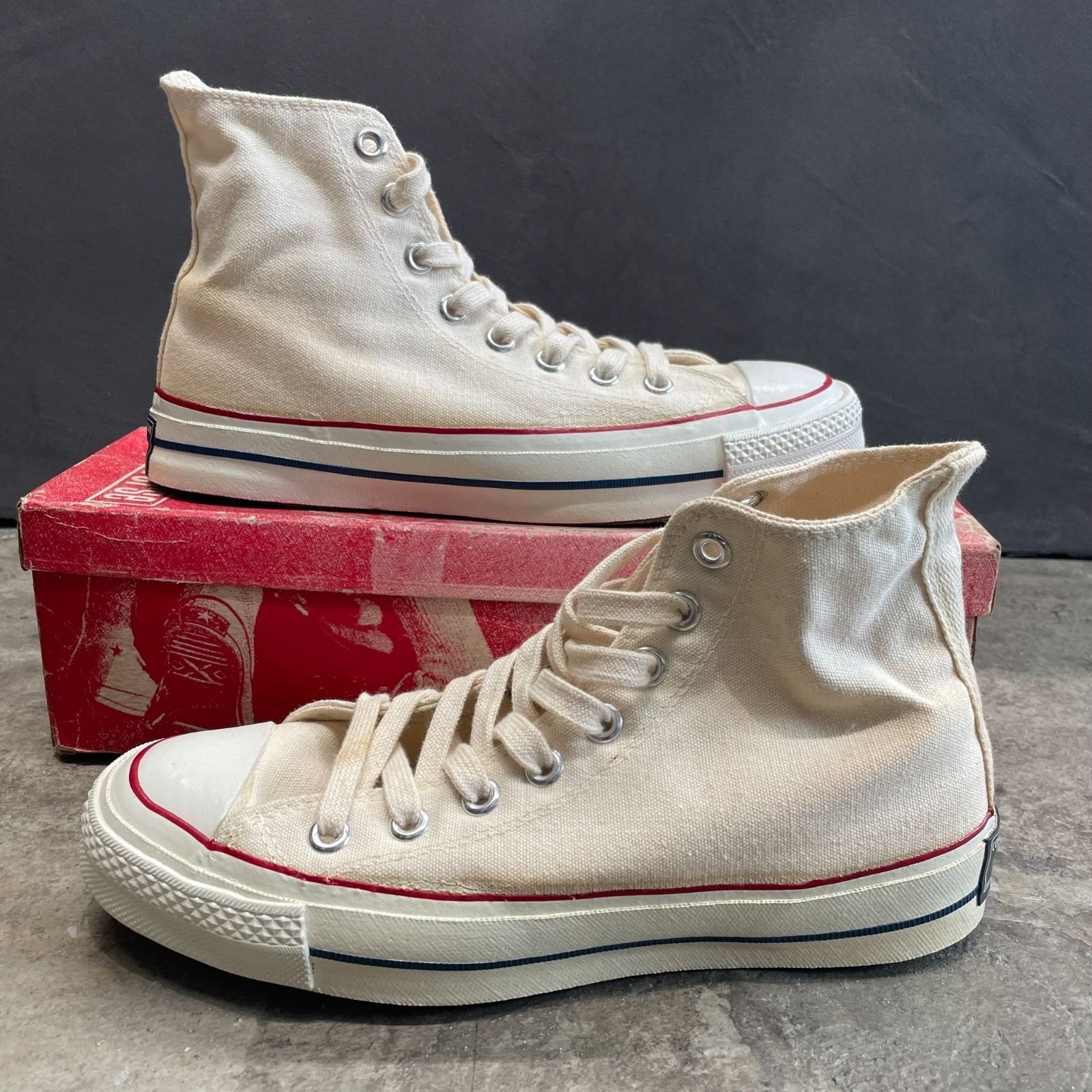 70s Vintage CONVERSE Chuck Tayler CT70 US6 生成り ヴィンテージ