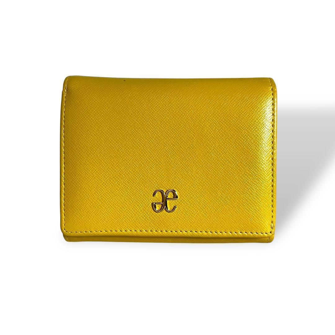 4700 Elegance エレガンス 二つ折り財布 レザー イエロー