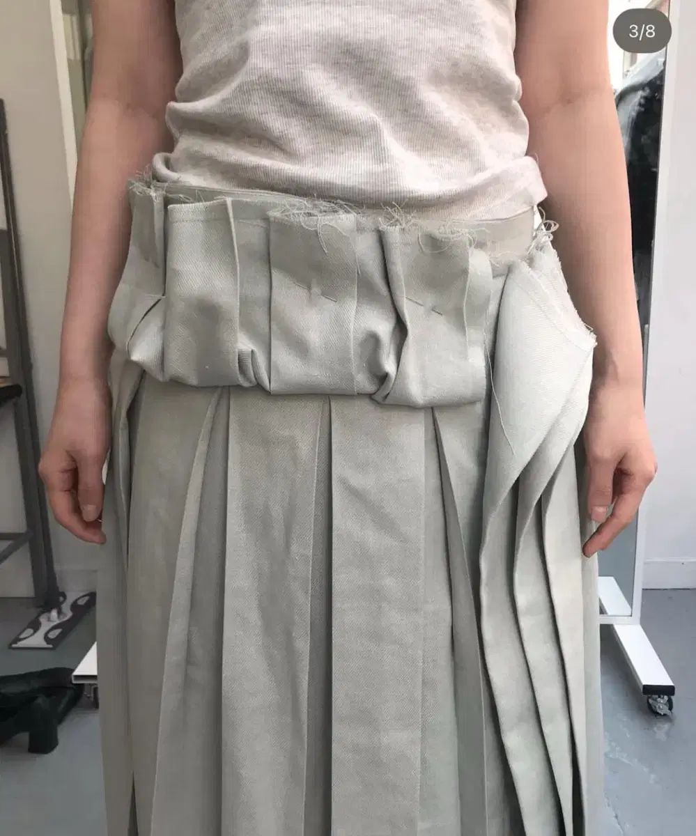 2025 風変わりな プリーツ スカート ー ミント