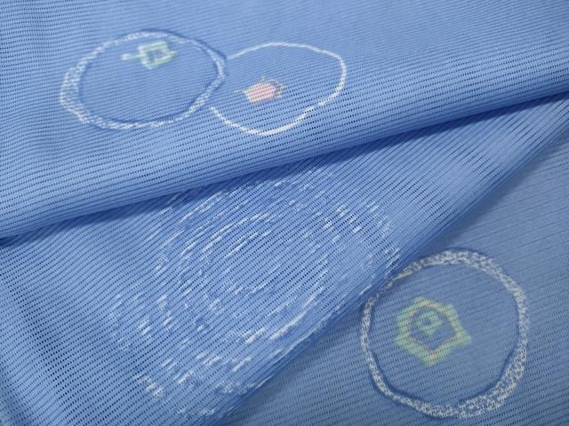 平和屋着物＊夏物 小紋 絽 成り物 洗える着物 CAAW3137ut