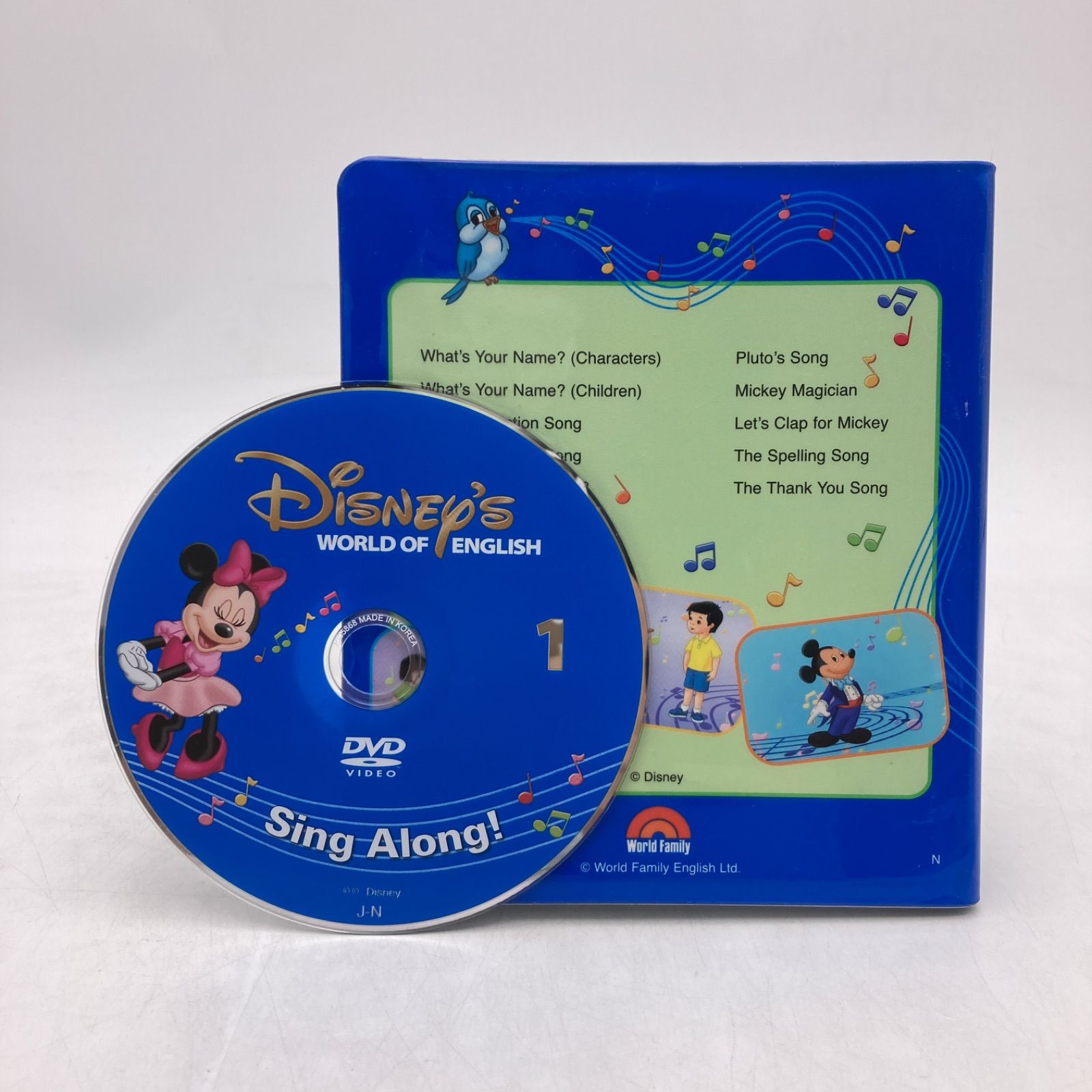 2018年購入 シングアロングセット 新子役 DVD12枚 絵本＆CD 字幕あり ディズニー英語システム DWE Disney ワールドファミリー  中古 1001126 - アウトレット 通販 専門 店