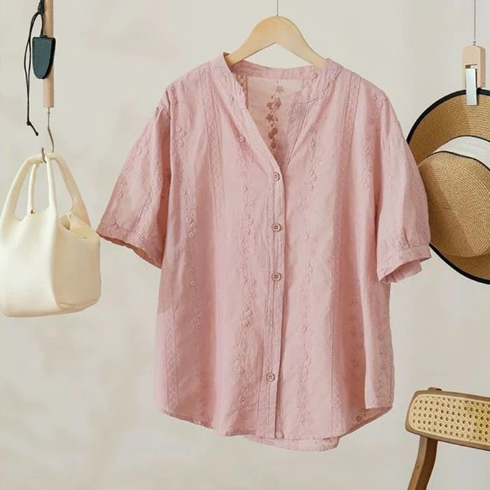 トップス レディース 半袖 Vネック ブラウス 綿麻 ゆったり Tシャツ 大きいサイズ カジュアル 花柄 夏服 プルオーバー チュニック 上着 シンプル お洒落 楽天市場】シャツ ブラウス レディース 七分袖 春 夏 綿麻風