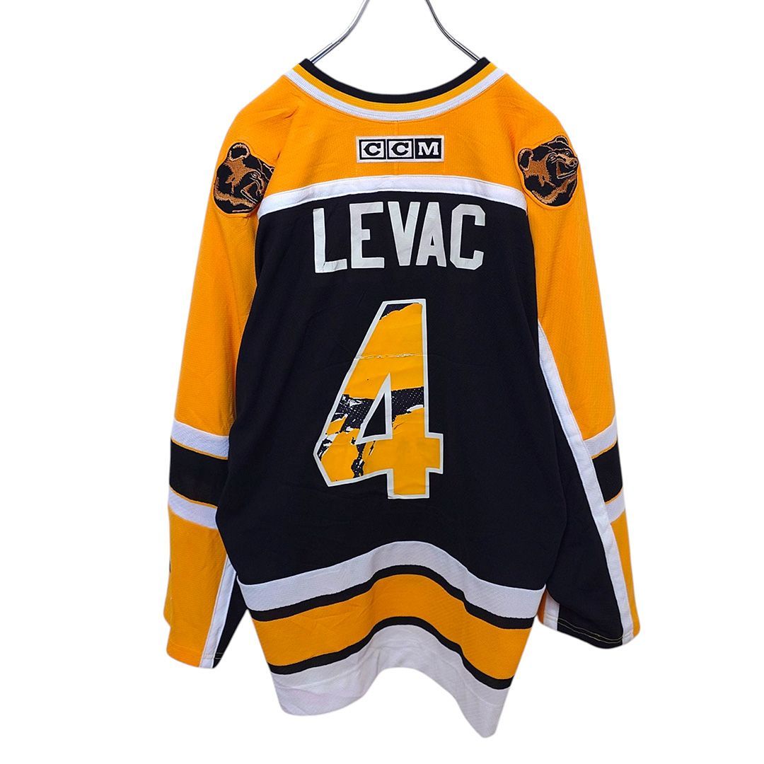美品 NHL ボストンブルーインズ ゲームシャツ アイスホッケー 刺繍 XL NHL×Reebok】ボストンブルーインズユニフォーム ホッケーシャツ