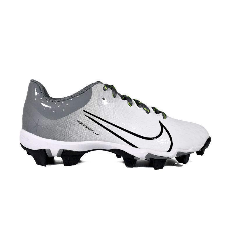 NIKE ナイキ 野球 スパイク ジュニア キッズ 子供 キッズモデル ベースボール ソフトボール シューズ W HYPERDIAMOND 4 KEYSTONE GG ハイパーダイヤモンド 4 キーストーン グレー CZ5919 008