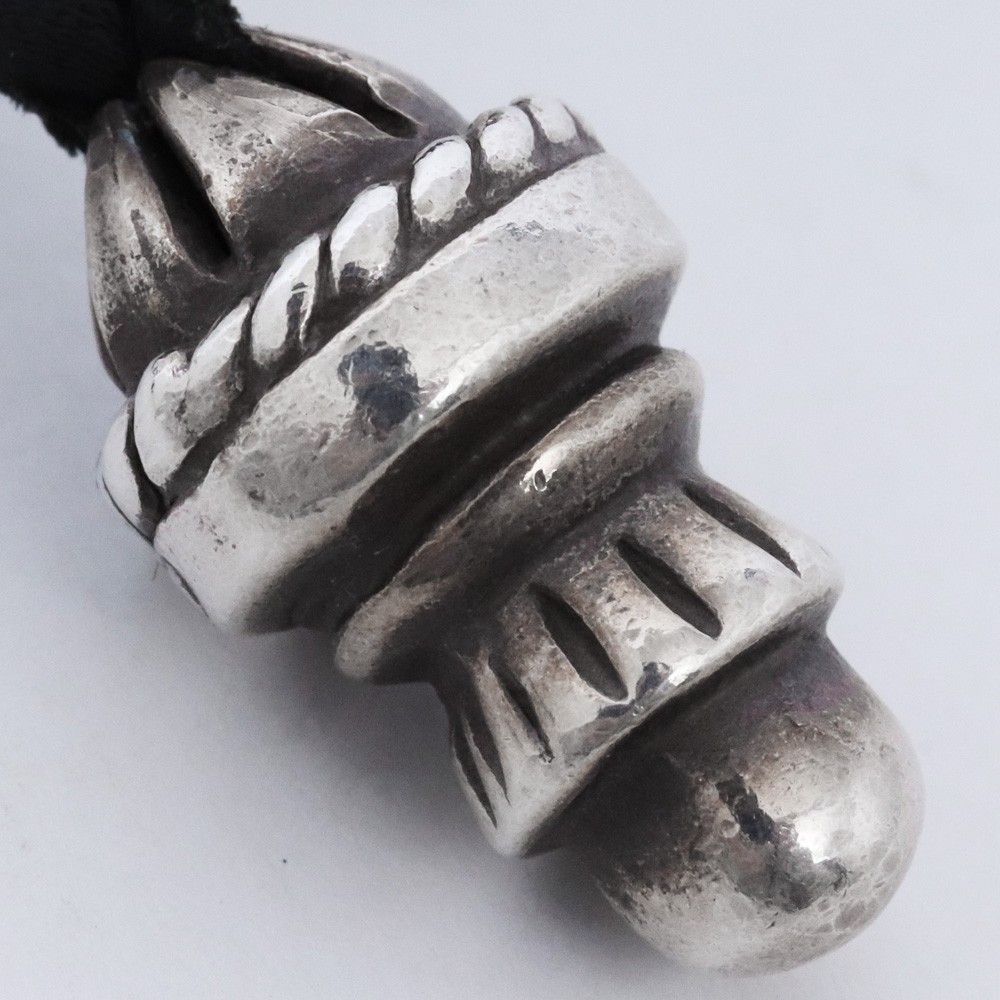CHROME HEARTS CHクロスペンダント スモール レザーブレード W